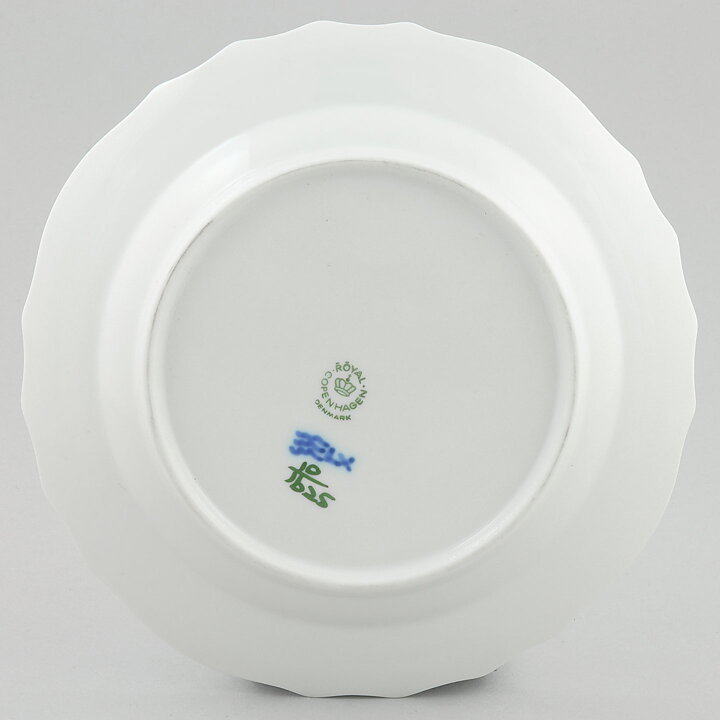 ロイヤルコペンハーゲン  Blå Blomstシリーズ  青い花模様のプレート  17cm  20世紀  #1625  [サンプル画像]