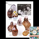 モニカ・バックストロム   鶏   ニワトリ ガラス  ピンク  24cm  1970年代 (2)