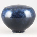 Isak Isaksson (2015) Unique Vase with Blue Crystalline Glaze 8 cm