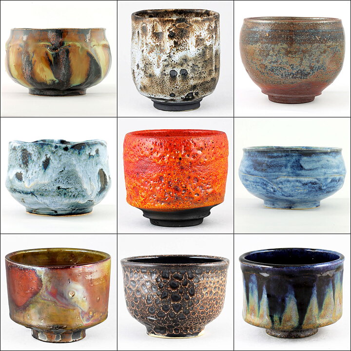 イサク・イサクソン  一点もの  黒/赤色のボウル  茶碗  (11cm)  2000年代  #31