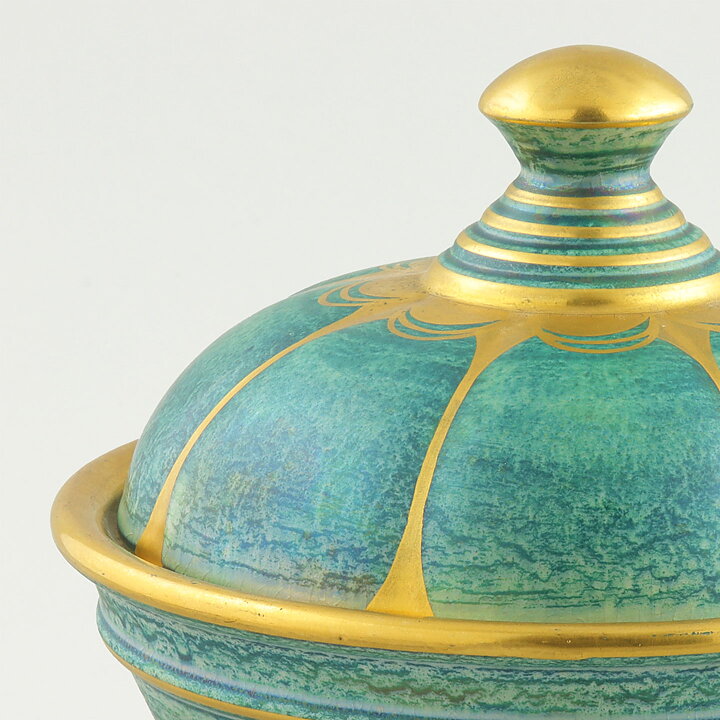Josef Ekberg (1920s) Jar with Green Luster Glaze 17 cm