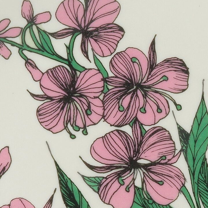 Esteri Tomula (Botanica 1982) Fireweed Wall Plaque 13 cm (2)