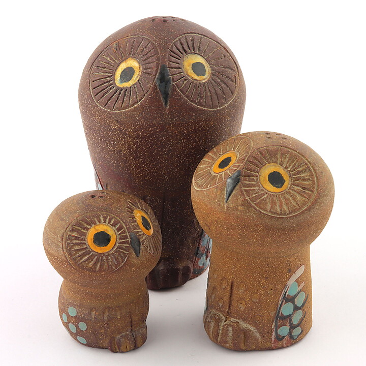Astrid Anderberg (1960s) Brown Owl Shaker 14 cm