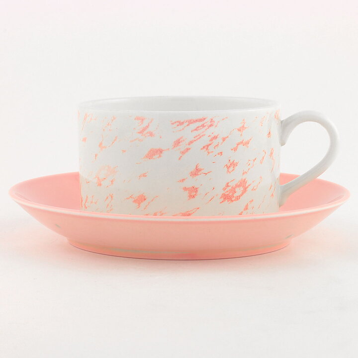 Stig Lindberg (Pastell 1980s) Pink Teacup Saucer 14 cm  [Sample Images] [Free Shipping]