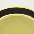 Olga Osol (Tunturi 1960) Three Yellow Plates with Brown Border Decor 20 cm