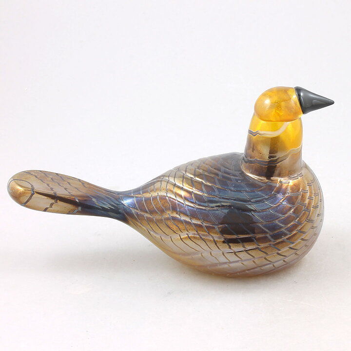 オイバ・トイッカ  ガラスの鳥  Golden Cuckoo　カッコウ  1997年  21cm (2)
