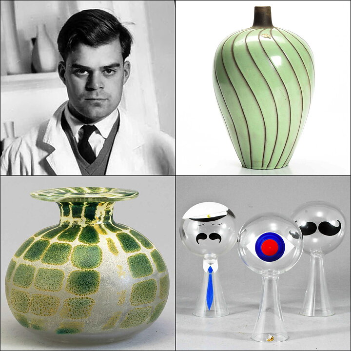 ケル・ブロムベリ  Kretaシリーズ  ターコイズボウル Bowl (15cm) 1960年代