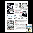 スティグ・リンドベリ  Spisa Ribbシリーズ  茶色のライン模様のコーヒーカップ  9.5cm  1955年  (5)