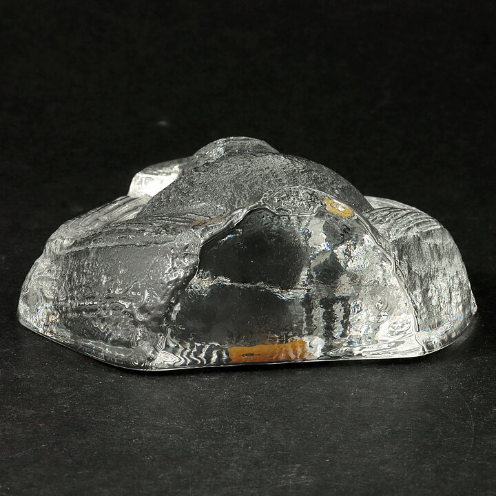  Lisa Larson (Royal Krona 1970s) Gorgeous Glass Ape "Cant't Hear"  [Sample Images]