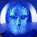 Bertil Vallien (2000s) Blue Headman 18 cm