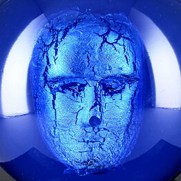 Bertil Vallien (2000s) Blue Headman 18 cm