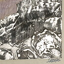 Börje Skohg (1980) Limited Silver Wall Plaque with Landscape 23 cm