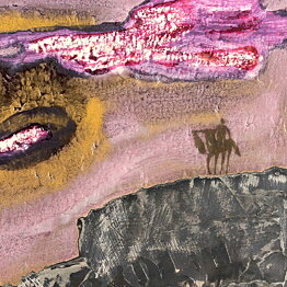 バリヤ・スクーギ  限定品  シルバーの陶板 Wall Plaque　23cm  1980年代