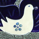 Sylvia Leuchovius (1970s) Blue Studio Bird Wall Plaque 30 cm (2)