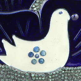 Sylvia Leuchovius (1970s) Blue Studio Bird Wall Plaque 30 cm (2)