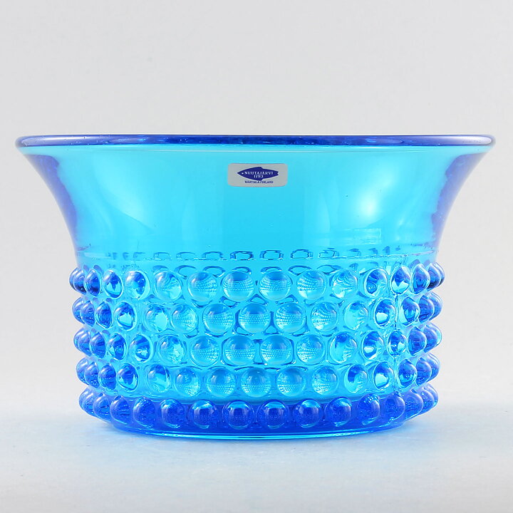サーラ・ホペア  Nyppylaシリーズ  ターコイズの器  15cm  1952年 (2)