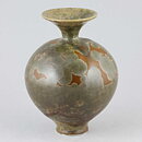 Isak Isaksson (2015) Unique Vase with Brown and Green Crystalline Glaze 13 cm