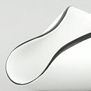 Stig Lindberg (Veckla 1950) White Sculptural Bowl with Black Border 15 cm