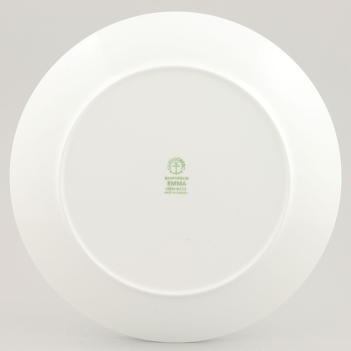 Paul Hoff (Emma 1971) Plate with Green Flower Decor 22 cm  [Sample Images]