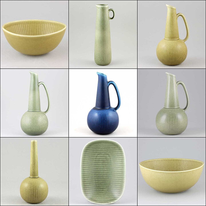 グナー・ニールンド  Ritziシリーズ  薄イエローの器   1960年代 (13cm) (3)