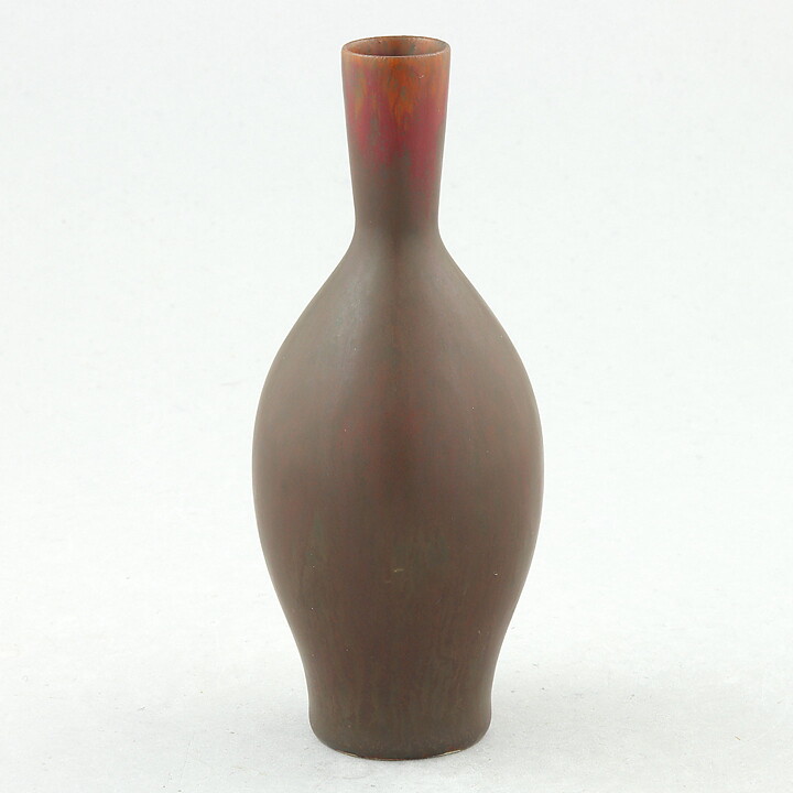Carl-Harry Stålhane (SXE 1959) Brown Baluster Vase 12 cm