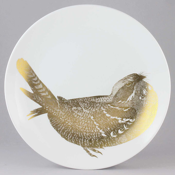 Paul Hoff (Endangered Species 1982) European Nightjar Collectors Plate 25 cm   [Sample Images]