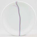 Bertil Vallien (Rainbow 1982) Plate with Colorful Threads Decor 17 cm  [Sample Images]