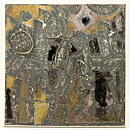 Börje Skohg (1974) Unique Wall Plaque with Horse Riders Motif 23 cm