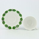 Stig Lindberg (Berså 1961) Coffee Cup with Green Leaf Decor 10 cm  [Sample Images]
