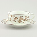 Jackie Lynd (Japonica 1977) Rounded Teacup with Brown Flower Decor 12 cm  [Sample Images]