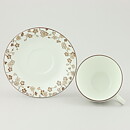 Jackie Lynd (Japonica 1977) Rounded Teacup with Brown Flower Decor 12 cm  [Sample Images]
