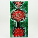 リサラーソン  緑/赤色の花の陶板  限定品  35cm  1960年代
