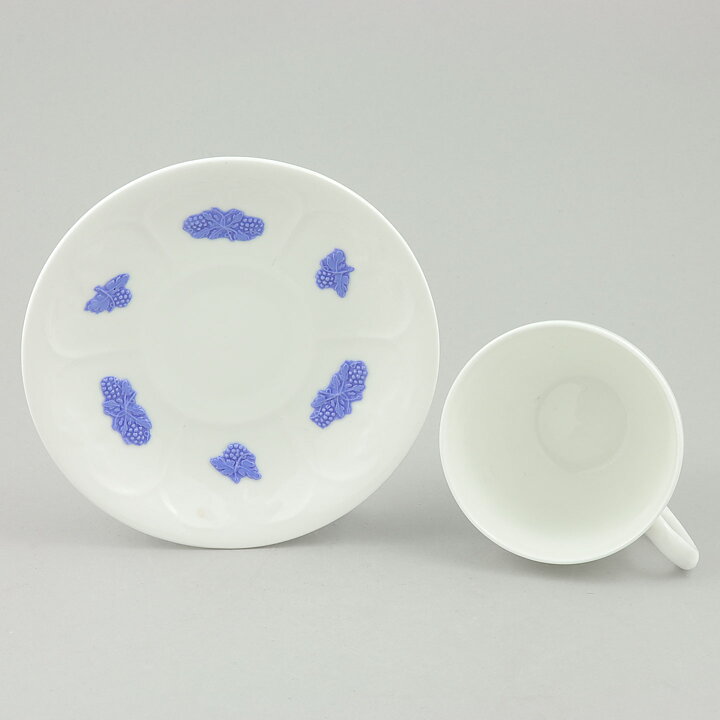 Coffee Cup with Blue Grapes and Vine Leaf Decor 10 cm  (Blå Blom 1911)  [Sample Images] 