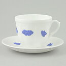 Coffee Cup with Blue Grapes and Vine Leaf Decor 10 cm  (Blå Blom 1911)  [Sample Images] 