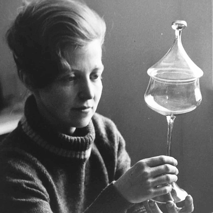 Elsa Söderberg (1960s) Swelling Pig with Marble Decor 5 cm
