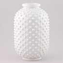 Gunnar Nylund (1951) Wide White Vase with Rivets 22 cm