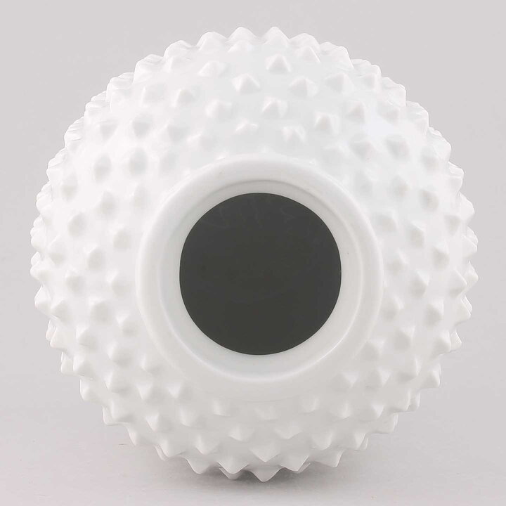 Gunnar Nylund (1951) Wide White Vase with Rivets 22 cm