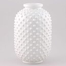 Gunnar Nylund (1951) Wide White Vase with Rivets 22 cm