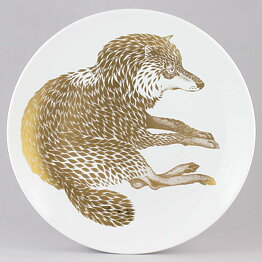 ポール・ホフ  絶滅危惧種シリーズ　オオカミ  コレクターズプレート  1975年  25cm〈箱付き〉[サンプル画像]