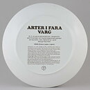 ポール・ホフ  絶滅危惧種シリーズ　オオカミ  コレクターズプレート  1975年  25cm〈箱付き〉[サンプル画像]