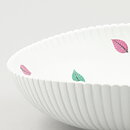 Stig Lindberg (Vinda 1950) White Bowl with Polychrome Leaf Decor 23 cm