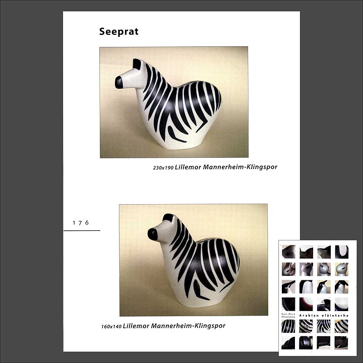Lillemor Mannerheim (WWF 1984) Zesty Zebra 15 cm