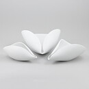 スティグ・リンドべリ Vecklaシリーズ  曲線美の白いボウル Bowl 1950年  18cm
