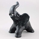 Folke and Elsa Jernberg (1960s) Black Joyous Elephant 23 cm