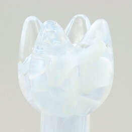 Ulrica Hydman Vallien (Flower Power 2007) White Tulip Sculpture 17 cm