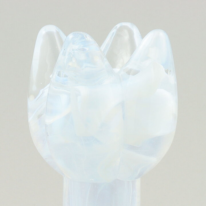 Ulrica Hydman Vallien (Flower Power 2007) White Tulip Sculpture 17 cm
