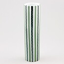 Alf Jarnestad (Alfa 1957) Modern Cylinder Vase with Green/Black Decor 20 cm