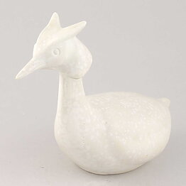 Gunnar Nylund (1953) White Grebe Bird with Streamlined Form 25/15 cm (2)
