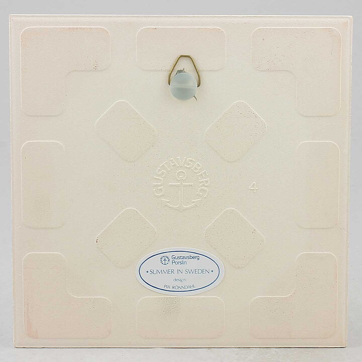 ピア・ロンダール スウェーデンのサマー  ストロベリー  陶板 Wall Plaque 1985年 15cm 