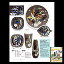 Anna-Lisa Thomson (Spectra 1951) Quadratic Wall Plaque / Dish with Marine Life Decor 27 cm